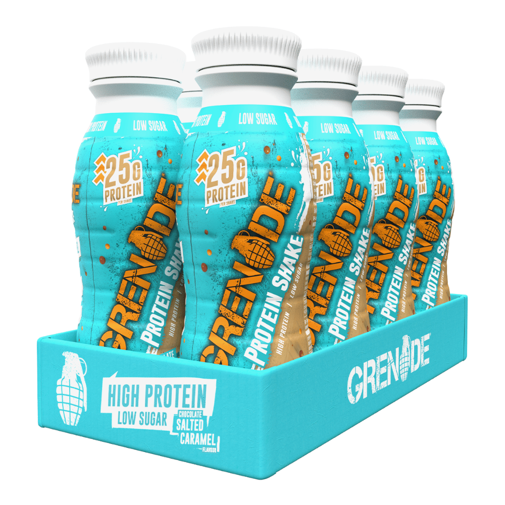 Grenade Chocolate Salted Caramel Protein Shakes (RTDs) - 8x330ml Bottles