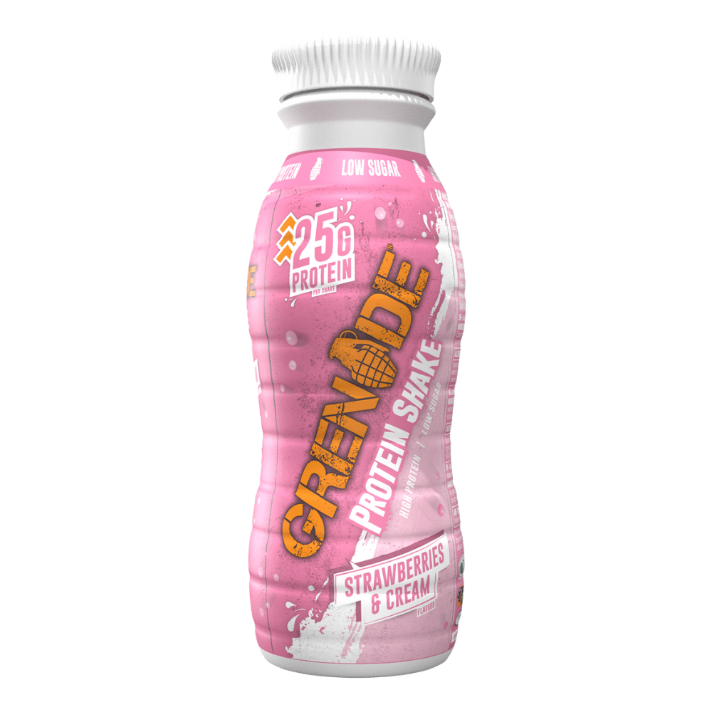 Strawberries & Cream Grenade Protein Shakes - 1x330ml Bottle