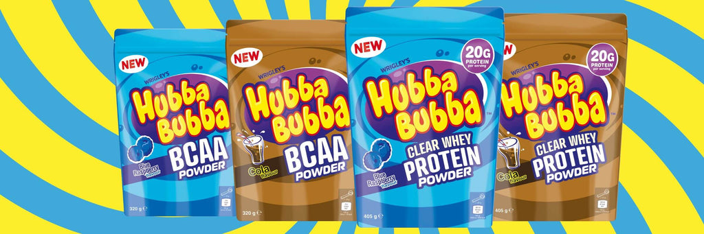 Hubba Bubba Sports Supplements - Clear Whey Protein and BCAAs