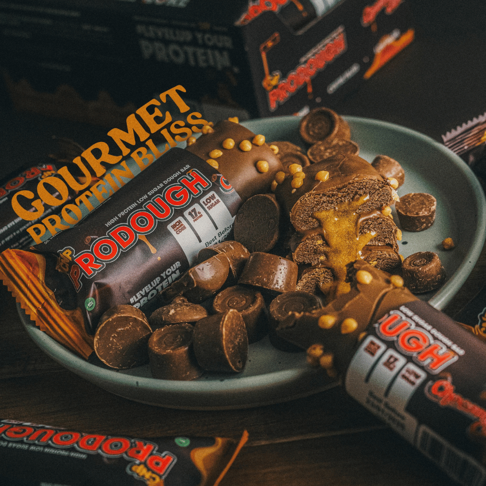 Inside the CNP ProDough Chocamel Cup Protein Bars