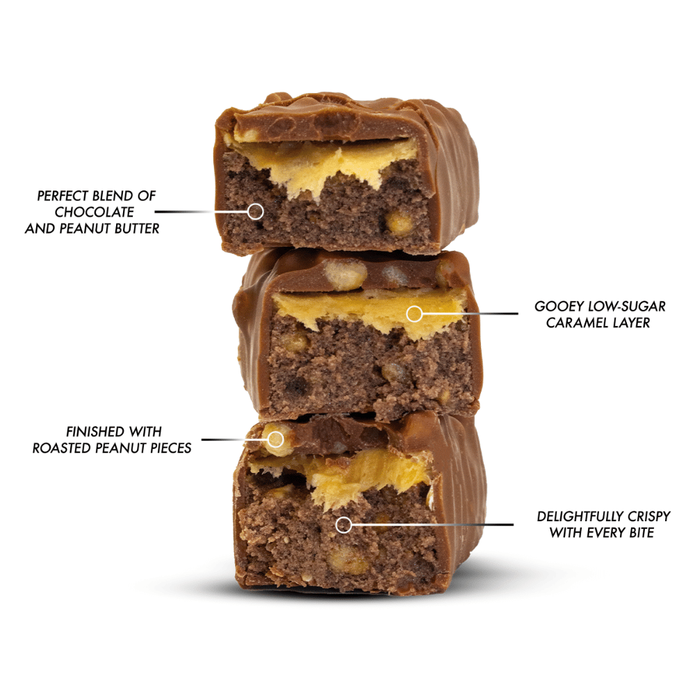 Inside the PER4M Chocolate Peanut Bars and key nutritional facts