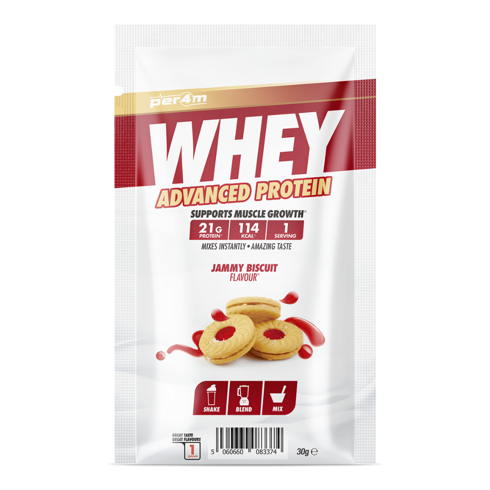 PER4M Whey Protein Single Serving Sachet (30g) - Jammy Biscuit Flavour