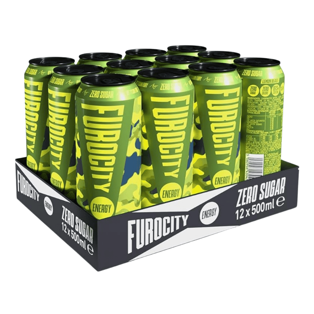 Pack of Furocity energy drinks in lemon blast flavour by tyson fury - 12x500ml