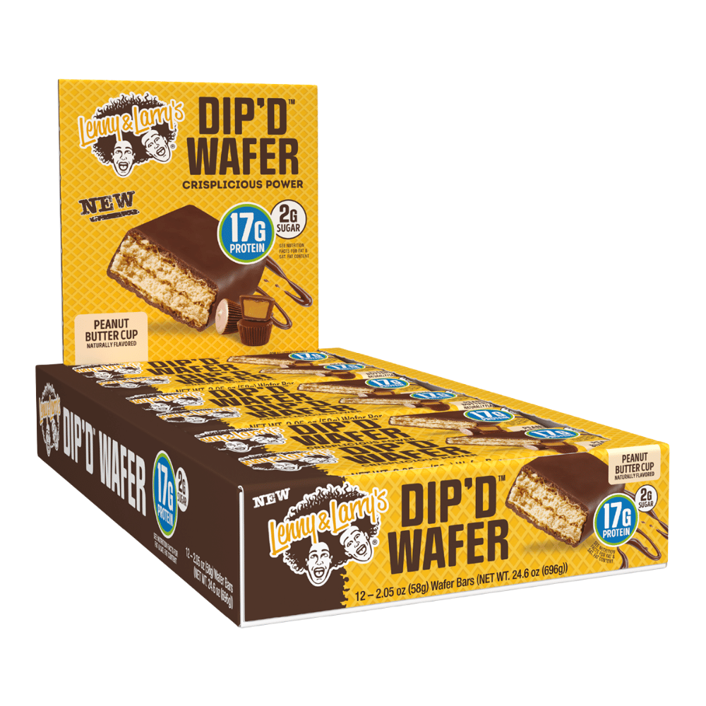 Lenny and Larry's Dip'd Protein Wafer - Peanut Butter Cup Flavour - 12x58g
