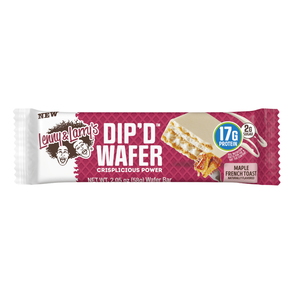 Lenny and Larry's Dip'd Wafer Protein Bars - Maple French Toast Flavour - Single 58g Bars