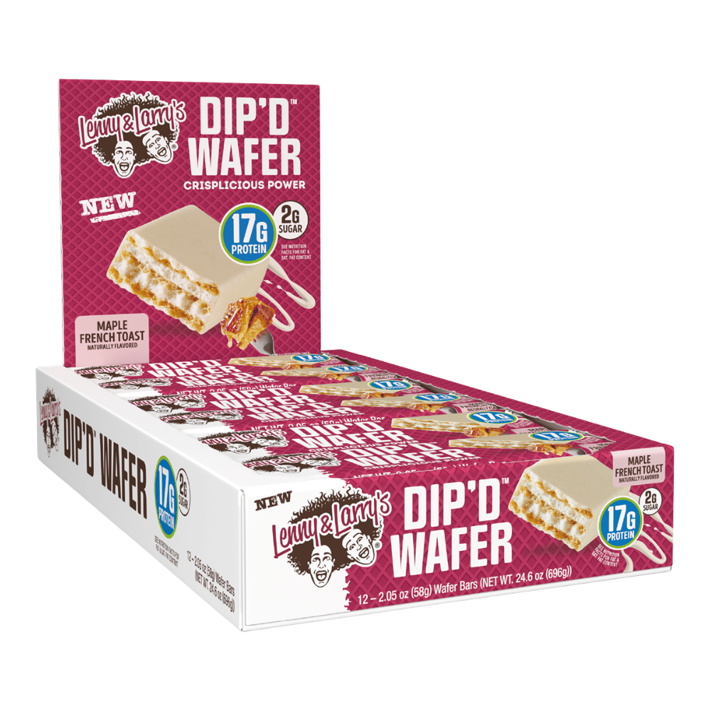 Maple French Toast Lenny and Larry's Dip'd Wafer Protein Bars - 12 Pack