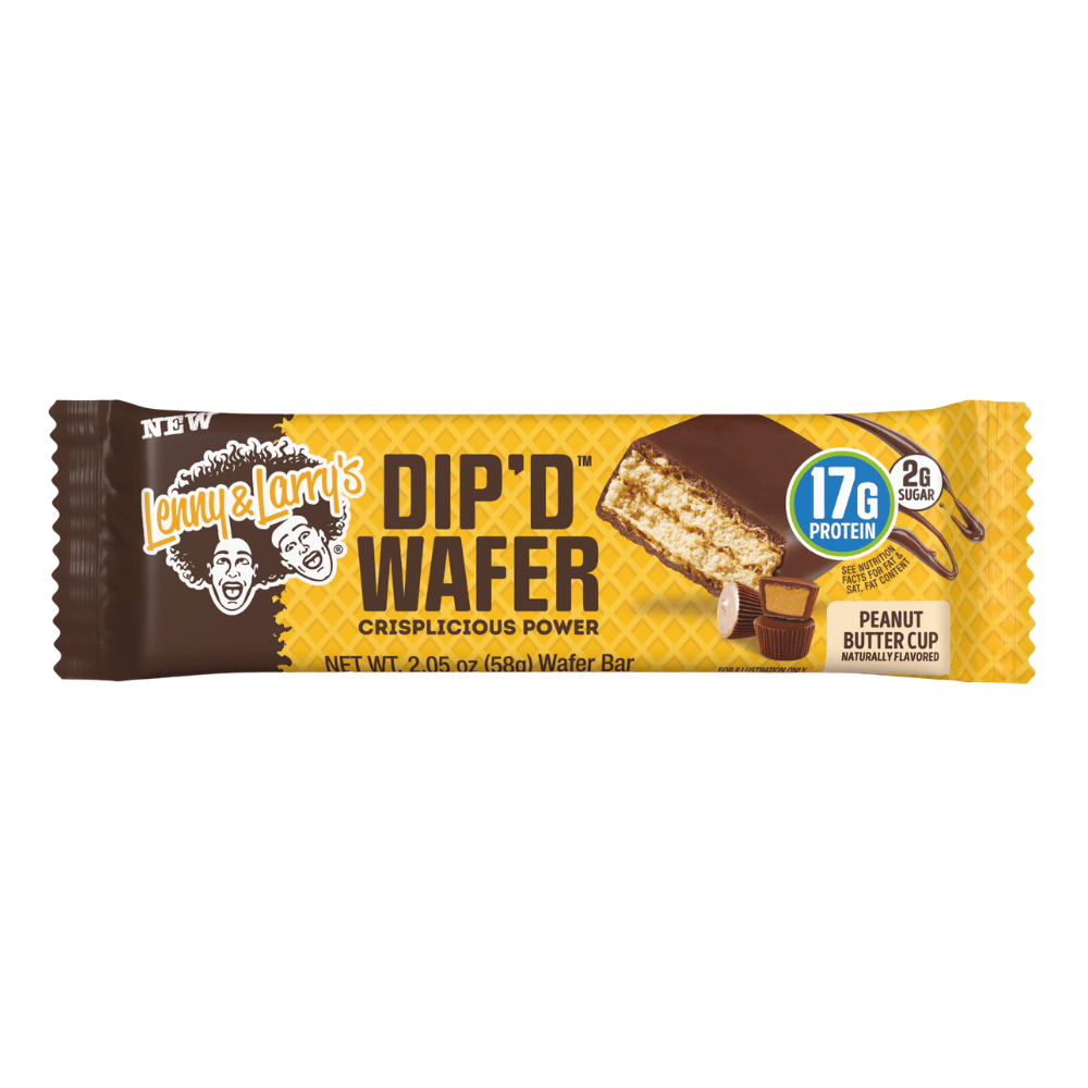 Lenny and Larry's Peanut Butter Cup Dip'd Wafer Protein Bar - Single 58g Pack
