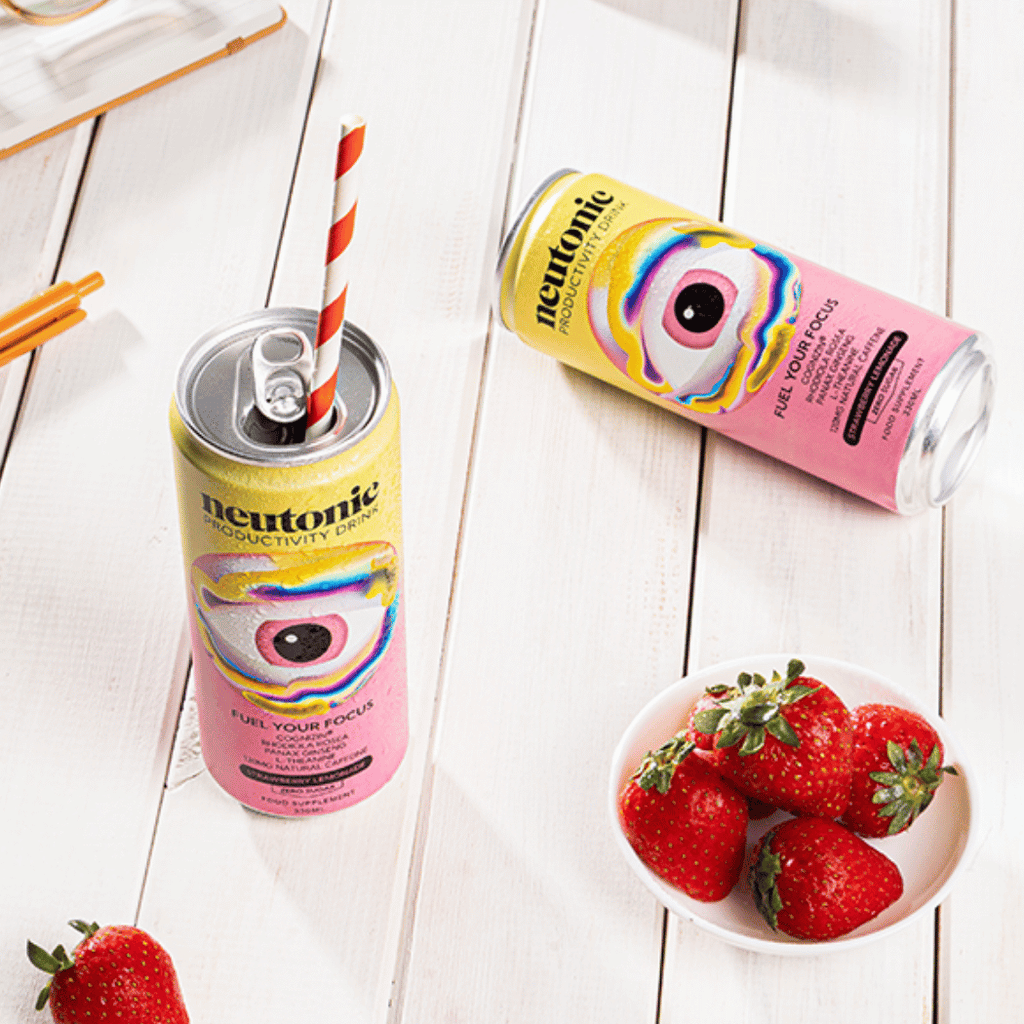 Strawberry lemonade Neutonic Energy Drinks - Lifestyle photo