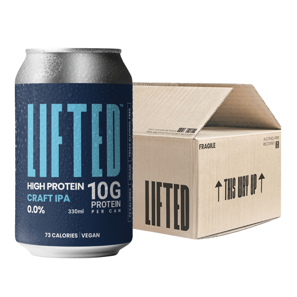 Lifted High Protein Craft IPA (0.0% ABV) Alcohol-Free IPA - 12 Pack