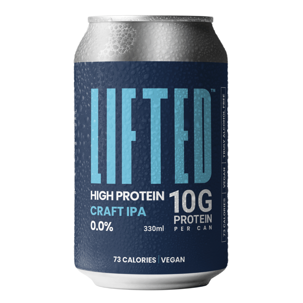 Lifted Brewing Protein Craft IPA (0.0% ABV) Alcohol-Free IPA - Single 330ml Can