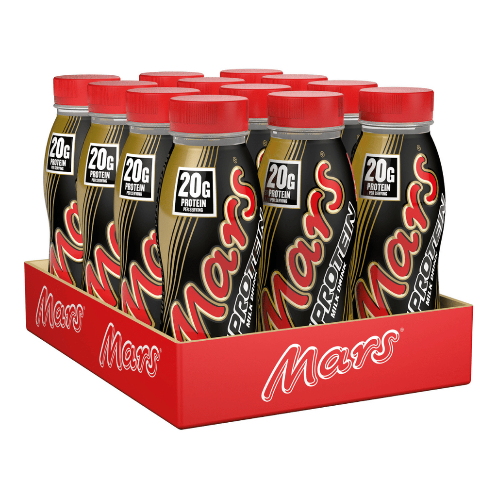 Box of 12 Mars Protein Shakes Ready-To-Drink 250ml Bottles