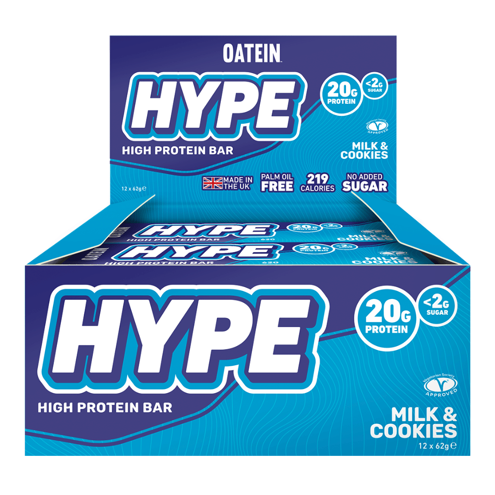 Oatein Milk and Cookies Hype Protein Bars - 12 Pack