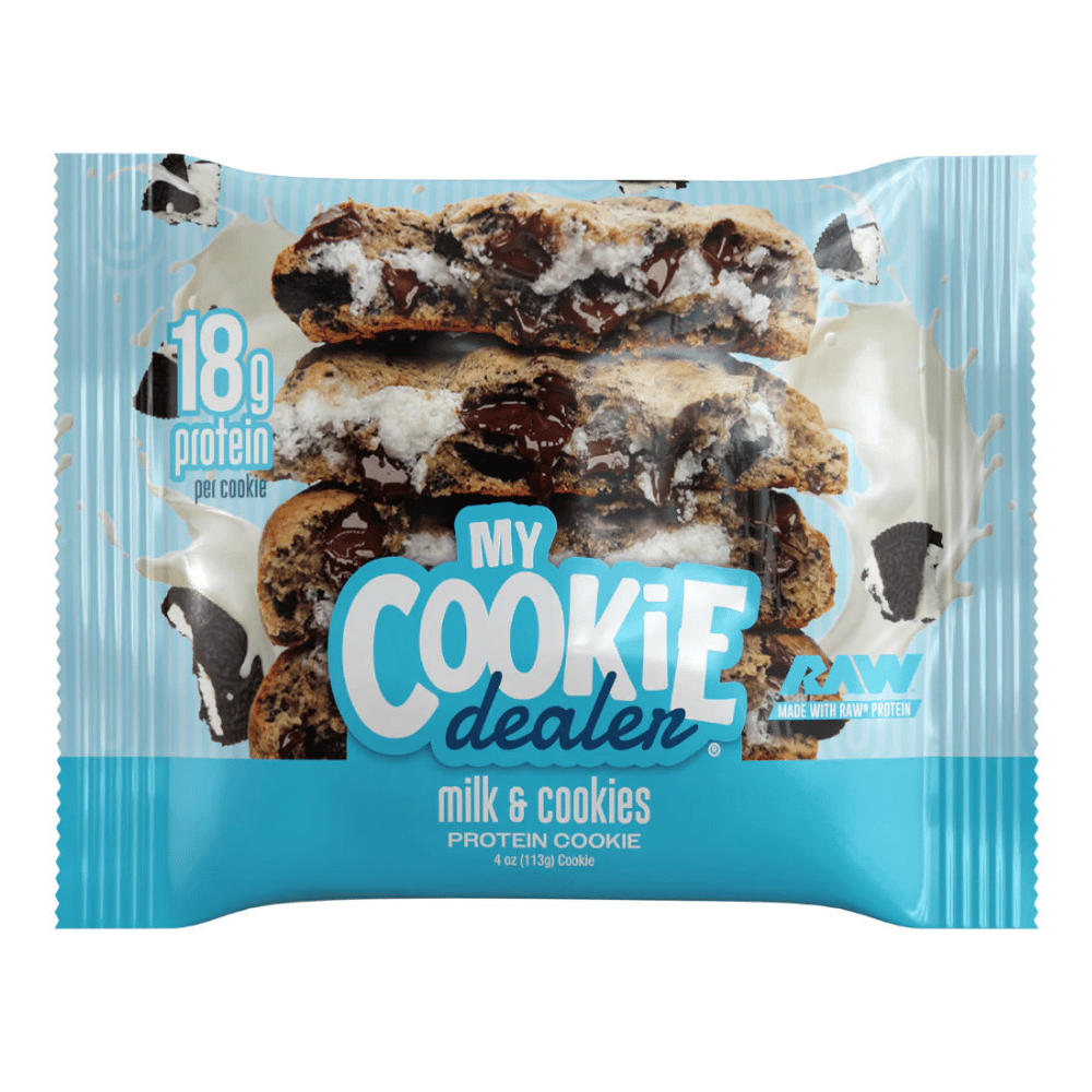 My Cookie Dealer RAW Protein Cookies - Milk and Cookies Flavour - Single 133g Cookie