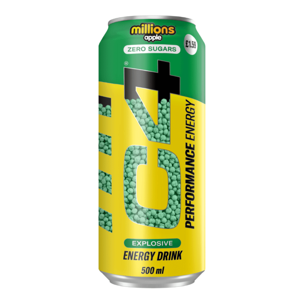 Millions Apple C4 Energy Drinks - Single 500ml Can UK