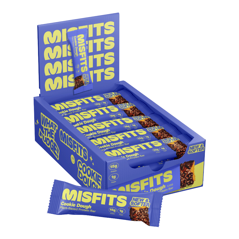 Misfits Cookie Dough Plant-Based Protein Bar - 15x50g Box