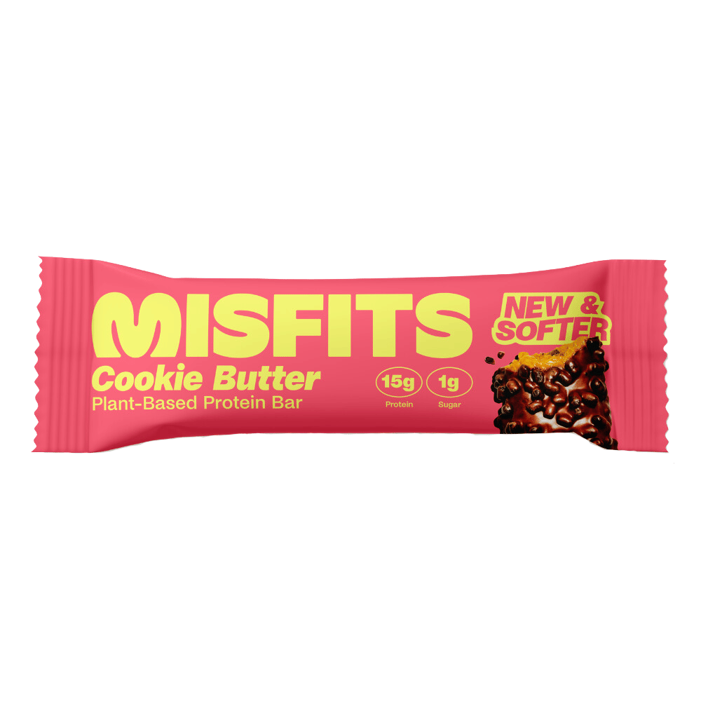 Cookie Butter Misfits Vegan Plant Protein Bars - Single 50g Bars