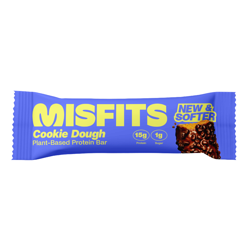 Misfits Cookie Dough Vegan Protein Bar - Single 50-Gram Bar