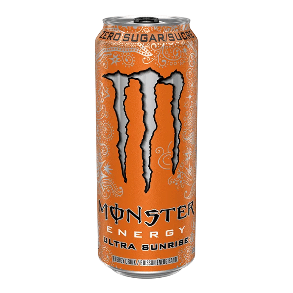 Monster Ultra Sunrise (Orange) Zero Sugar Energy Drinks - 473ml Cans