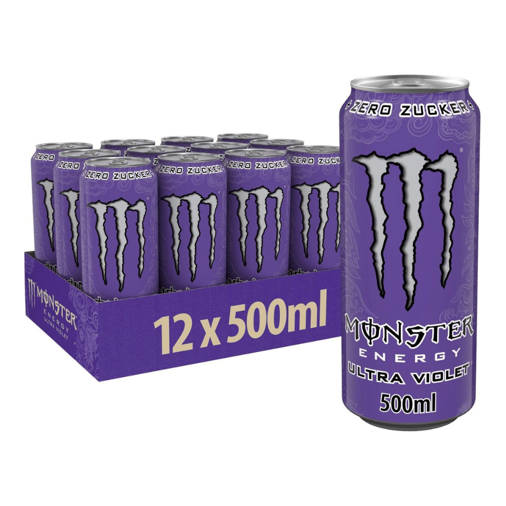 Monster Ultra Violet - Zero Sugar Energy Drinks - Imported Discontinued Flavour - 12 Pack