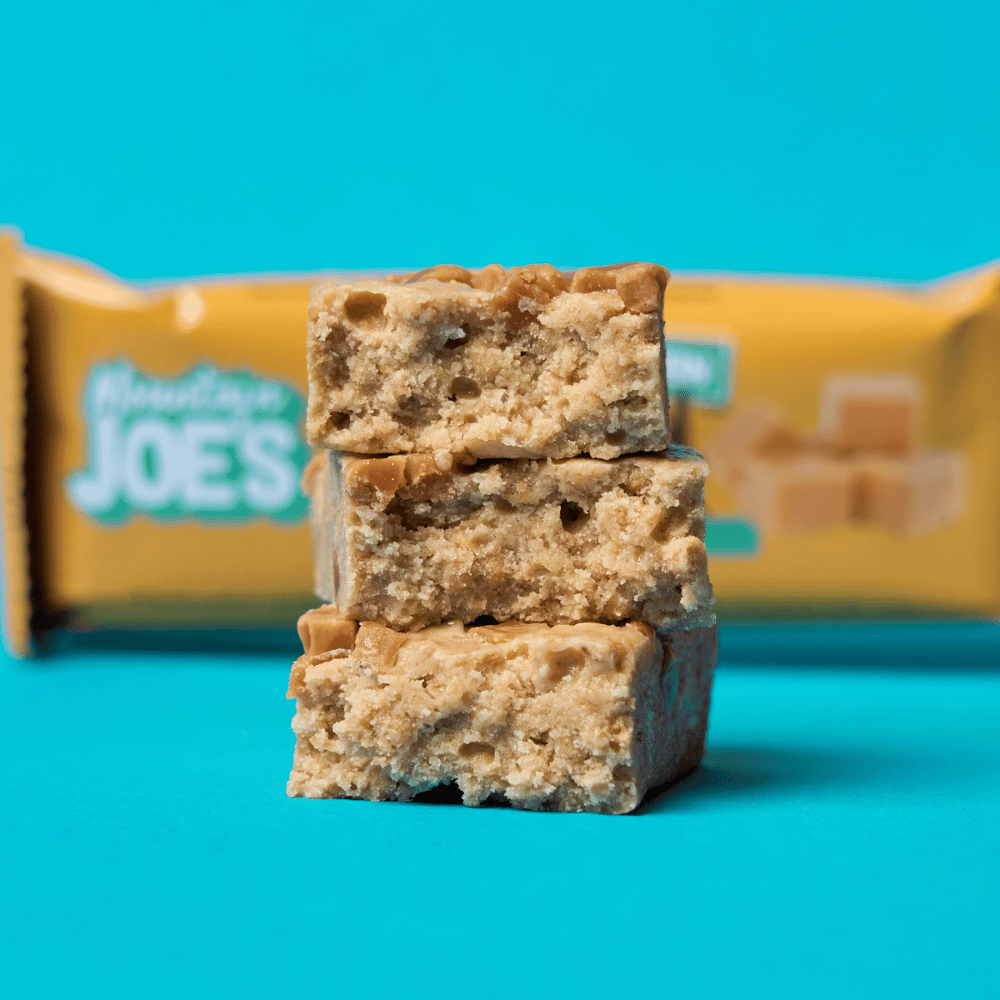 Inside the Mountain Joe's Caramel Fudge Protein Flapjacks