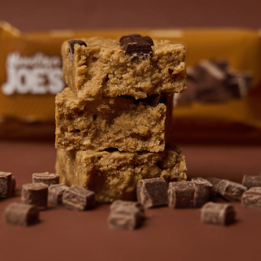 Inside the Chocolate Chunk Mountain Joe's Protein Flapjacks