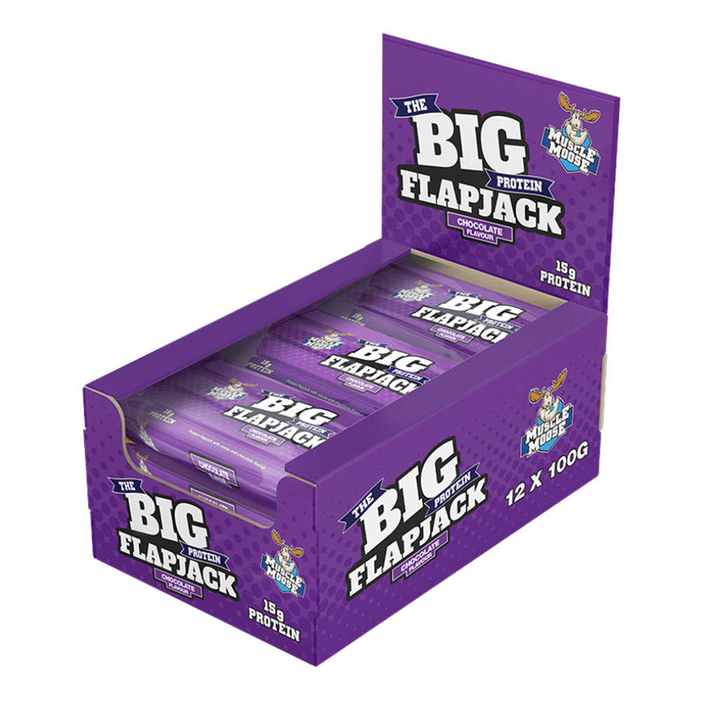 Muscle Moose Big Protein Flapjack - Chocolate Flavour - 12 Packs
