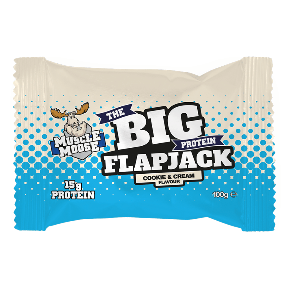 Muscle Moose Cookies and Cream Protein Flapjack - 1 x 100g