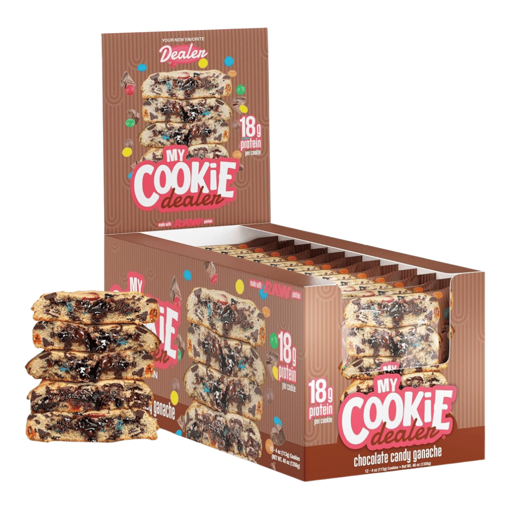 Chocolate Candy Ganache My Cookie Dealer RAW Protein Cookies - 12 x 113g Box - Protein Package UK