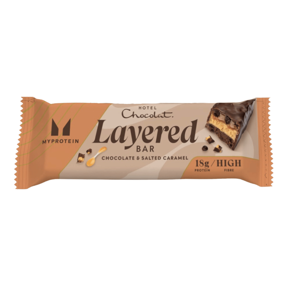 MyProtein x Hotel Chocolat Chocolate Salted Caramel Protein Bar - Collaboration Flavour