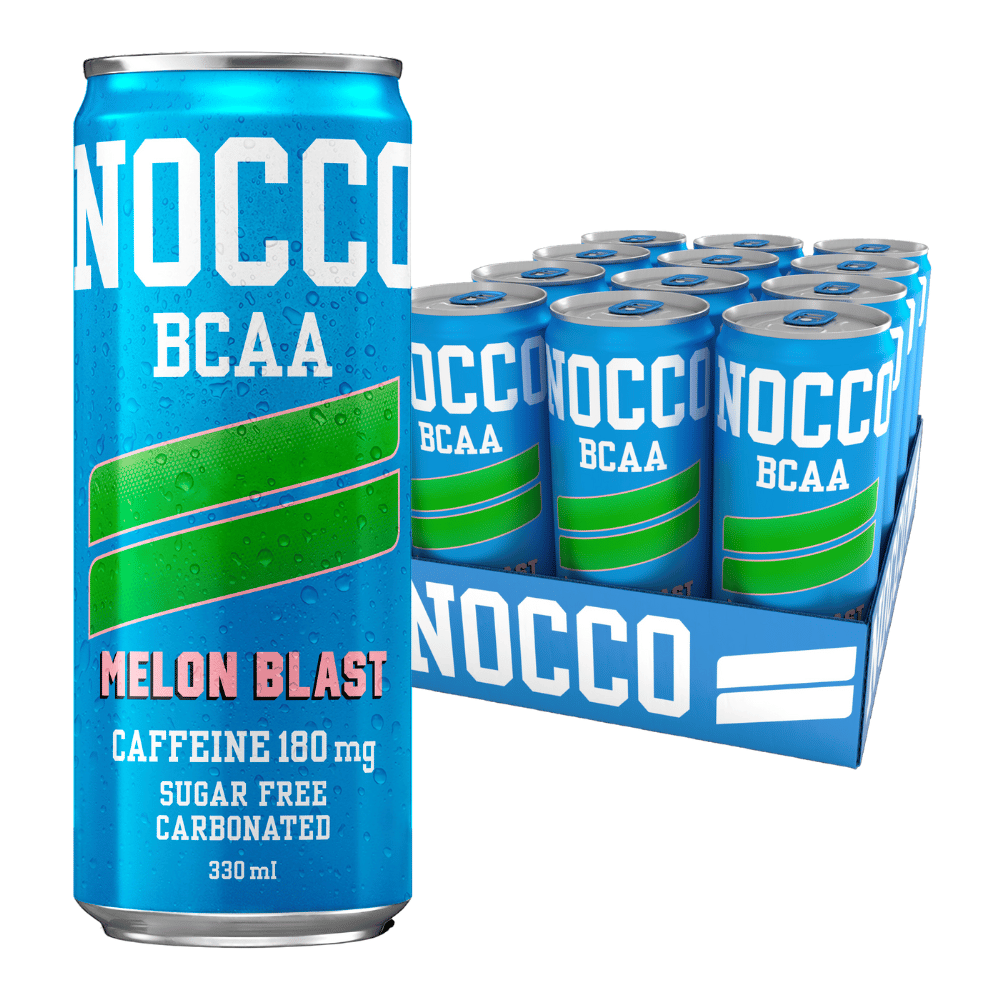 NOCCO BCAA Energy Drinks - Melon Blast - 12x330ml Cans