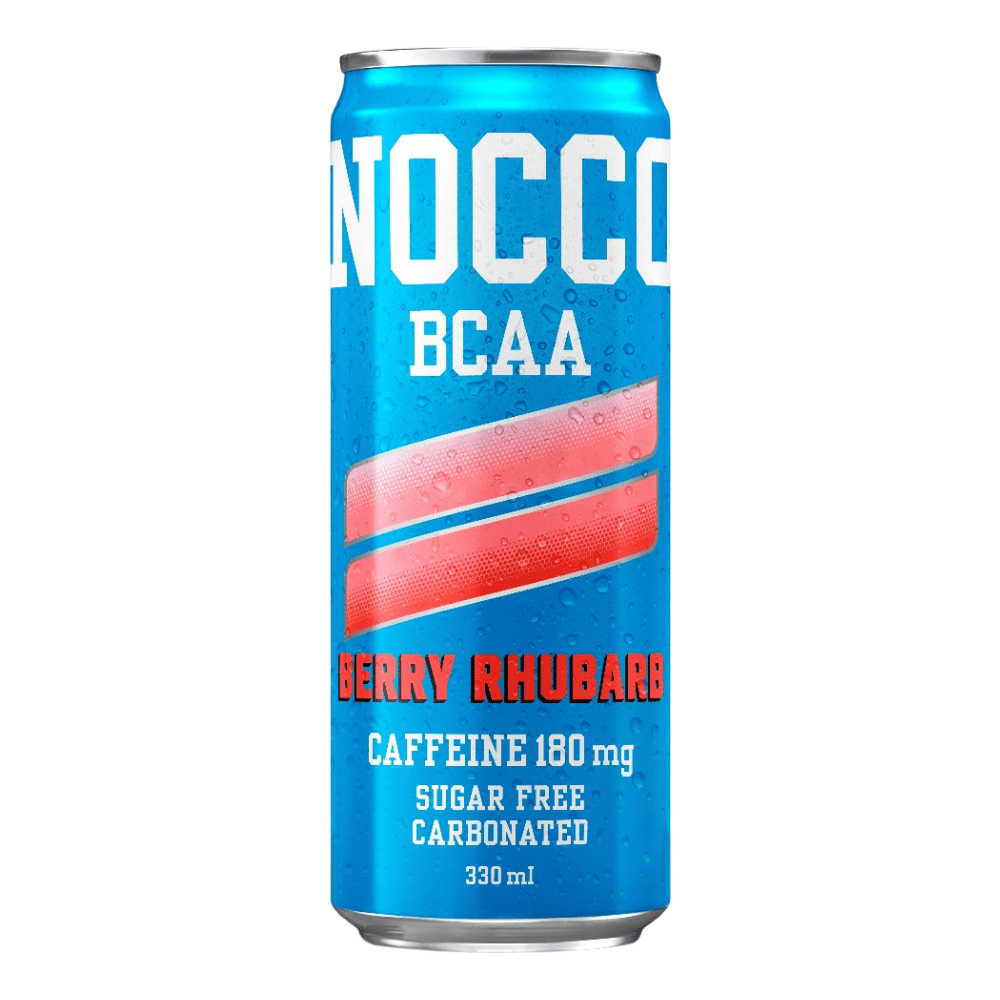 NOCCO Berry Rhubarb Energy Drinks - Single 330ml Cans