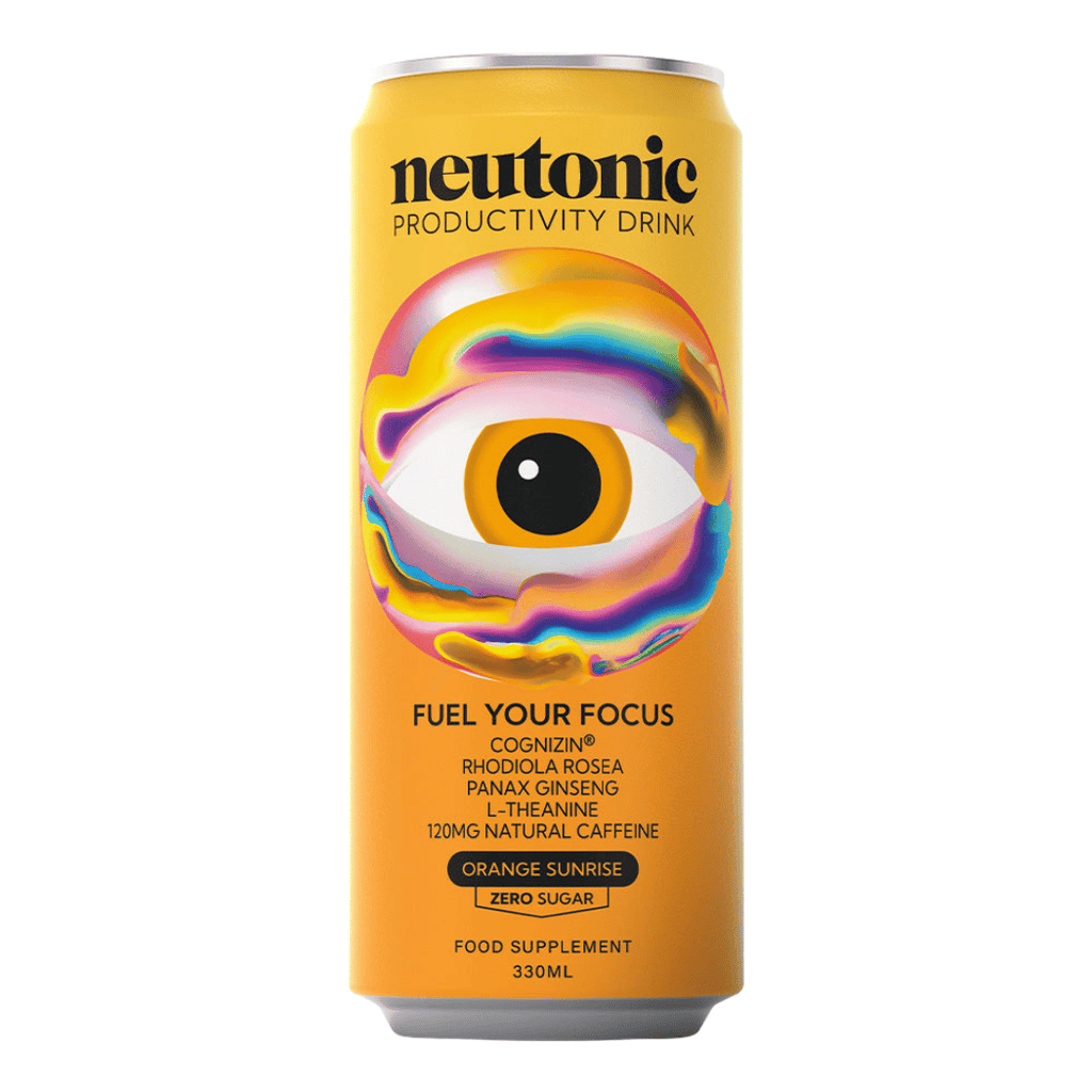 Neutonic Orange Sunrise Flavoured Productivity Nootropic Energy Drink - 1x330ml Can
