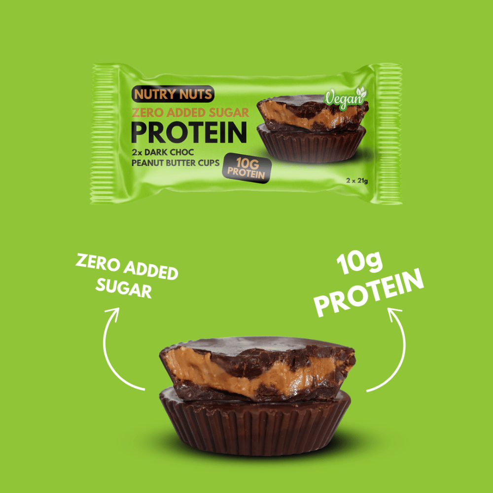 Nutry Nuts Vegan Dark Chocolate Protein Peanut Cups - Single 42g Packets