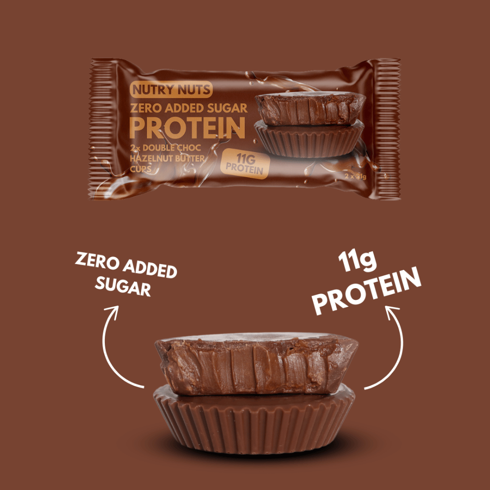 Nutry Nuts Hazelnut Double Chocolate Protein Nut Butter Cups - Single 42g Size
