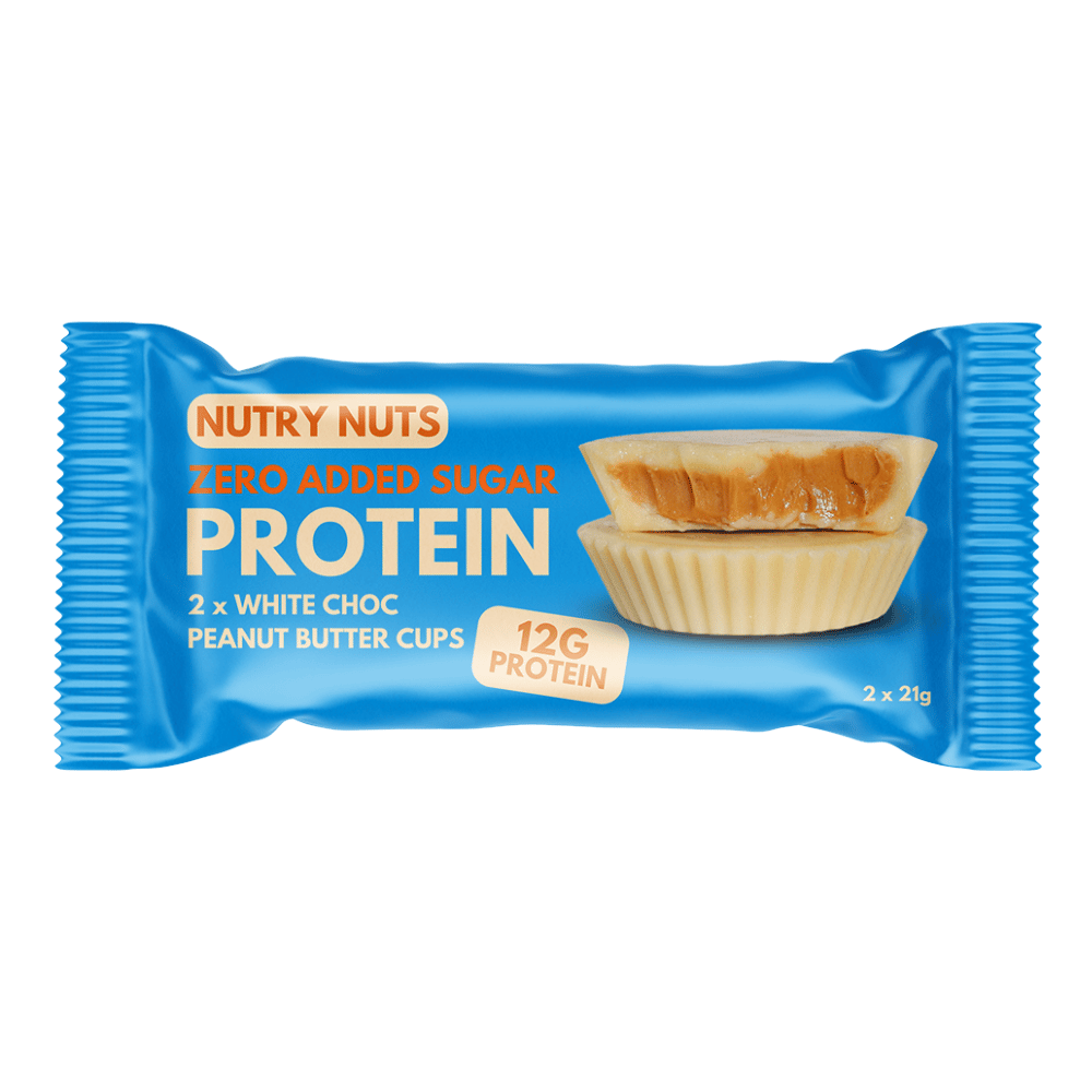Nutry Nuts White Chocolate Edition - High Protein Peanut Butter Cups - Single 42g Pack