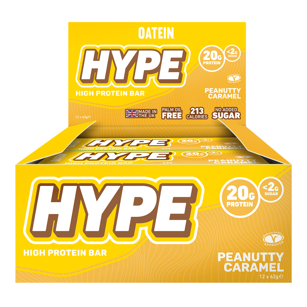 Peanutty Caramel Oatein Hype Low Sugar High Protein Bars - 12x62g Packs