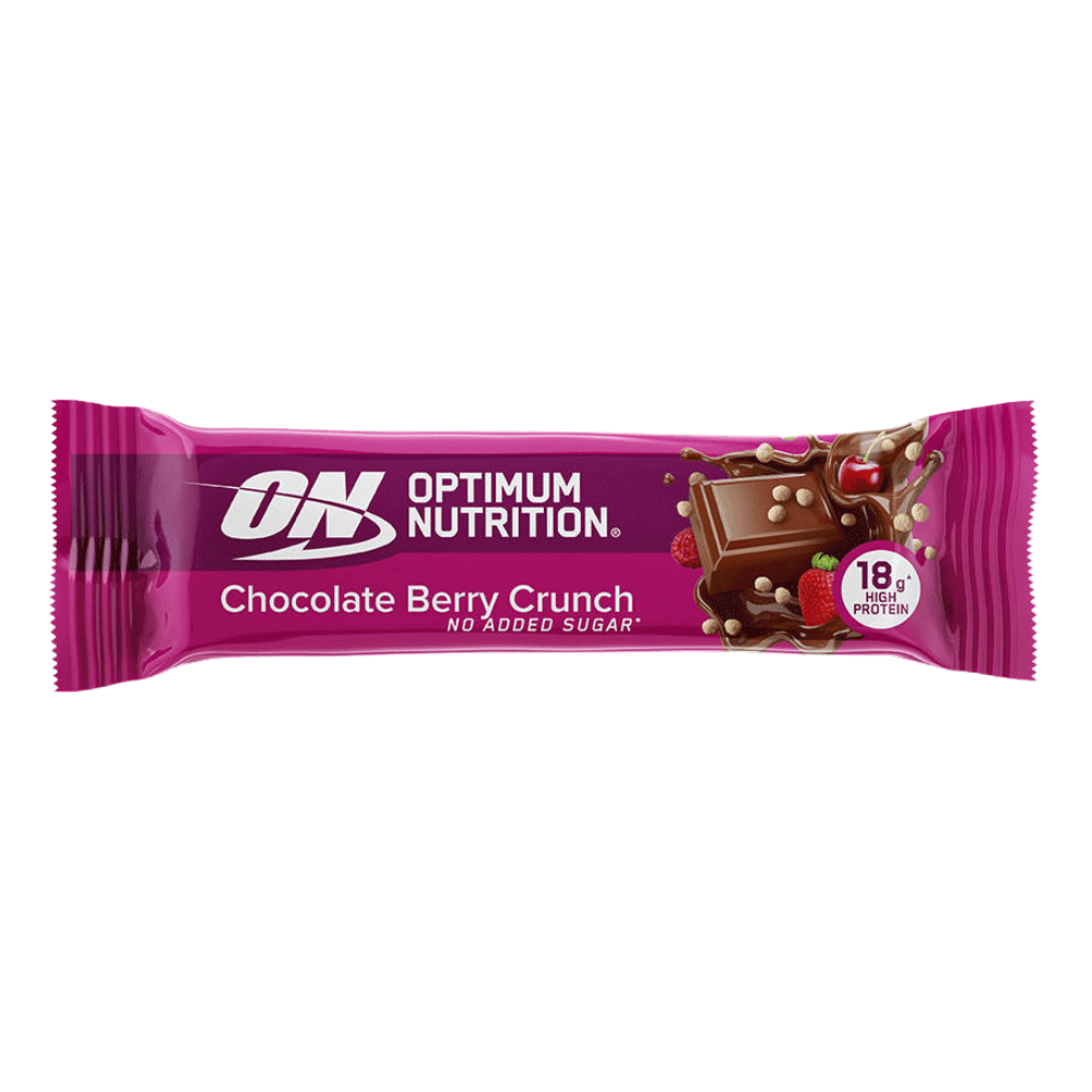 Optimum Nutrition Berry Crunch Chocolate Protein Bar - Single 55g Bar