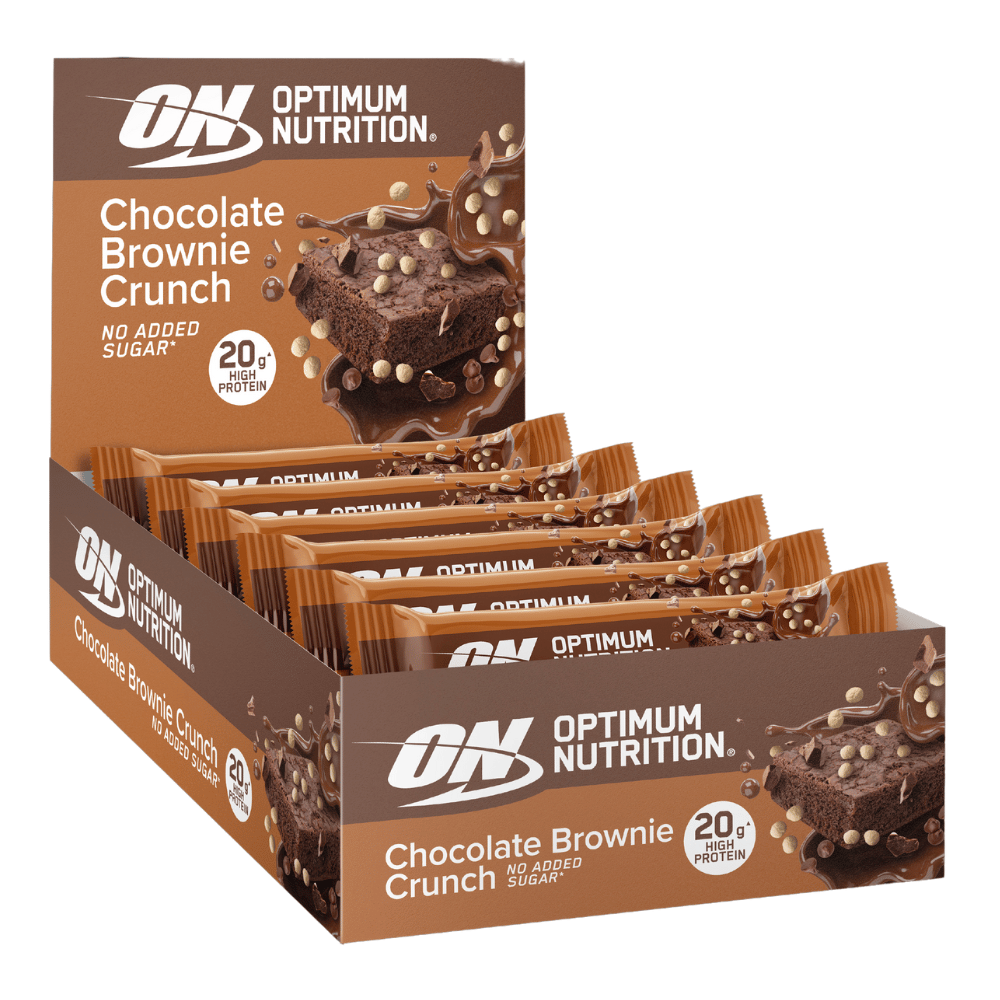 Chocolate Brownie Crunch Optimum Nutrition Protein Bars - 10 Box Pack