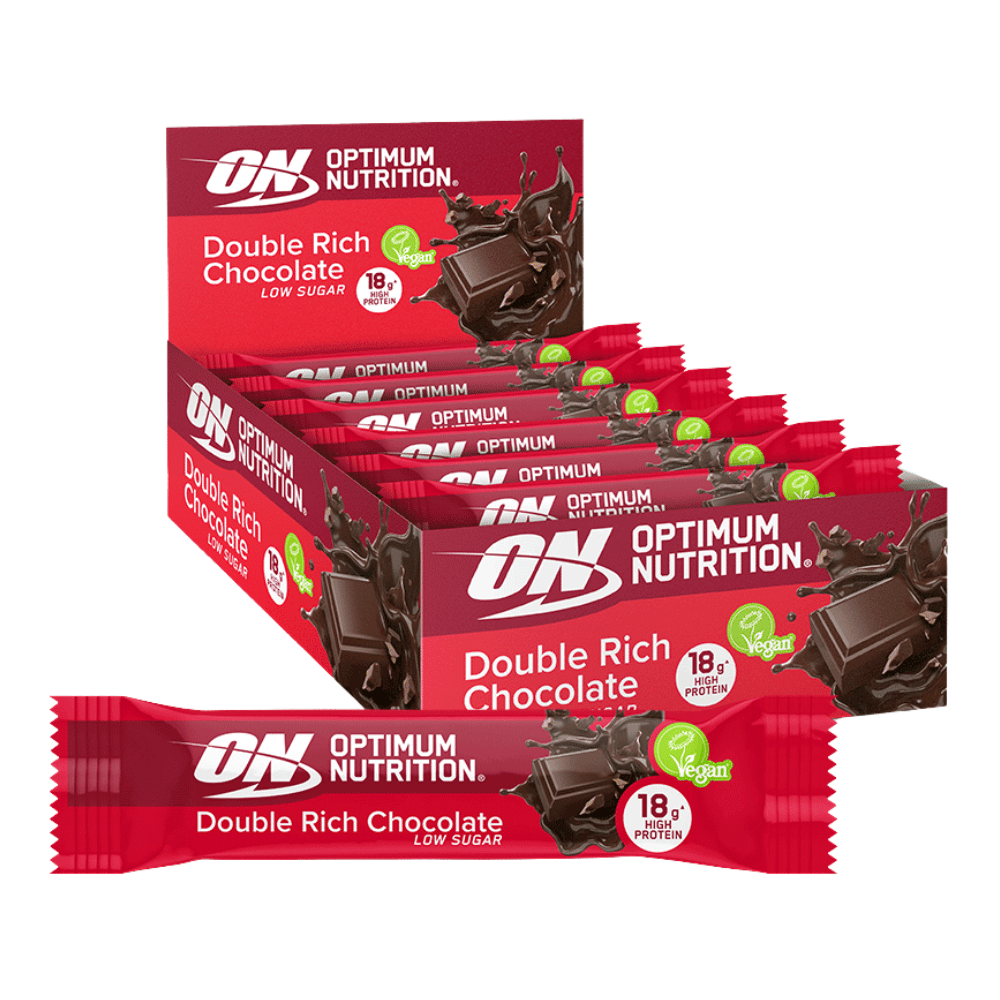 Box and Bar - Double Rich Chocolate Optimum Nutrition Plant Bars