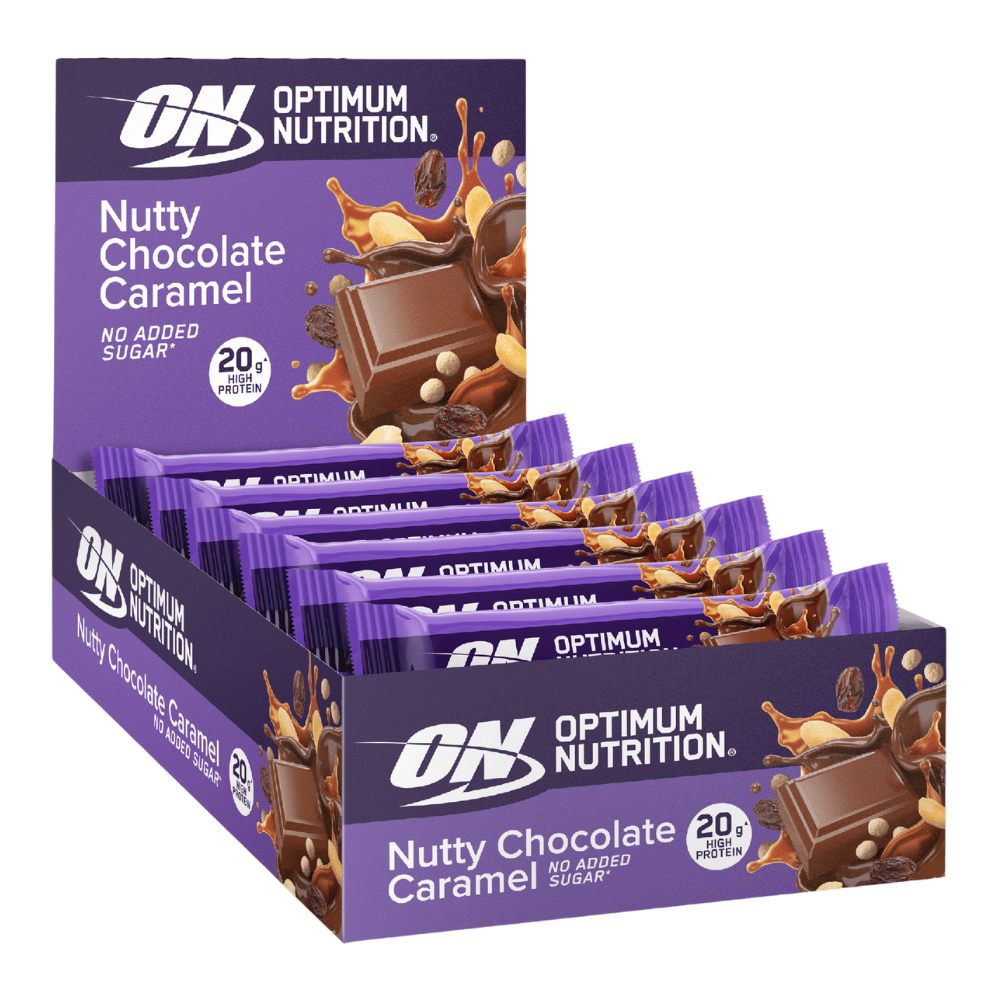 Optimum Nutrition Fruit and Nut (Nutty Fruit Chocolate Caramel) Protein Bars - 10x70g