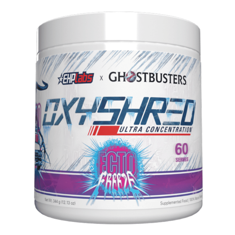 EHP Labs Oxyshred x Ghostbusters Ecto Freeze Fat Burning Supplement - 60 Serving Tubs