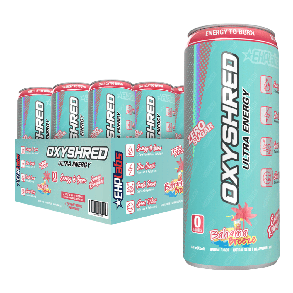 EHP Labs Oxyshred Bahama Breeze Energy Drinks - 355ml Cans 