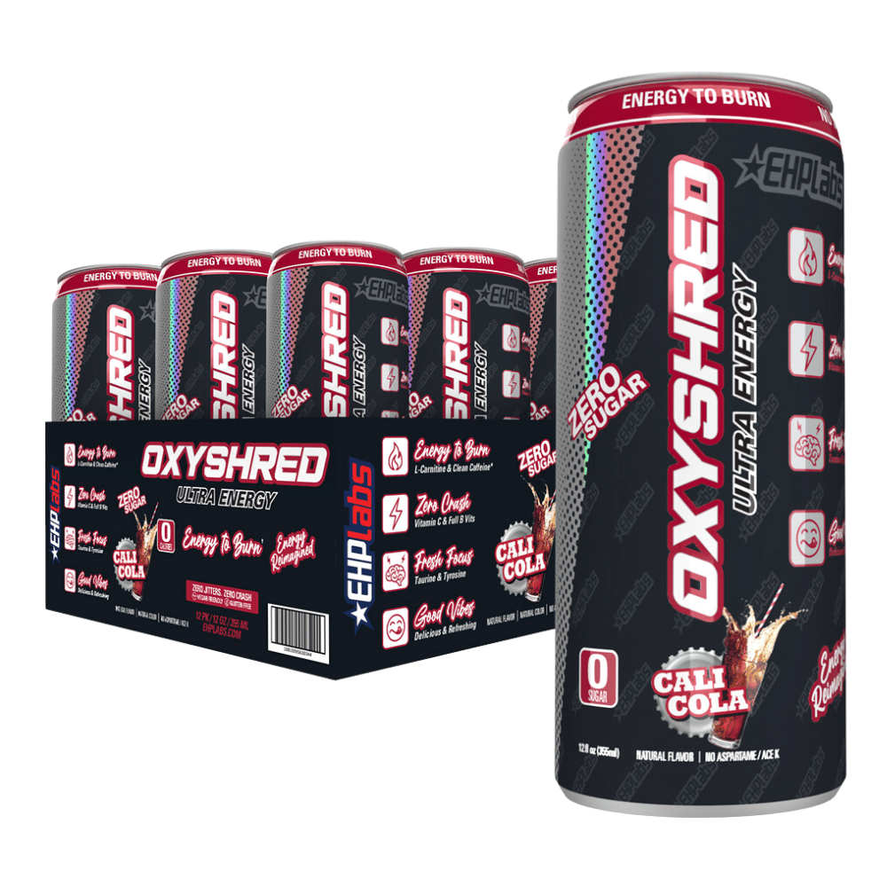 Cali Cola - Oxyshred Zero Sugar Energy Drinks - 355ml 12 Packs