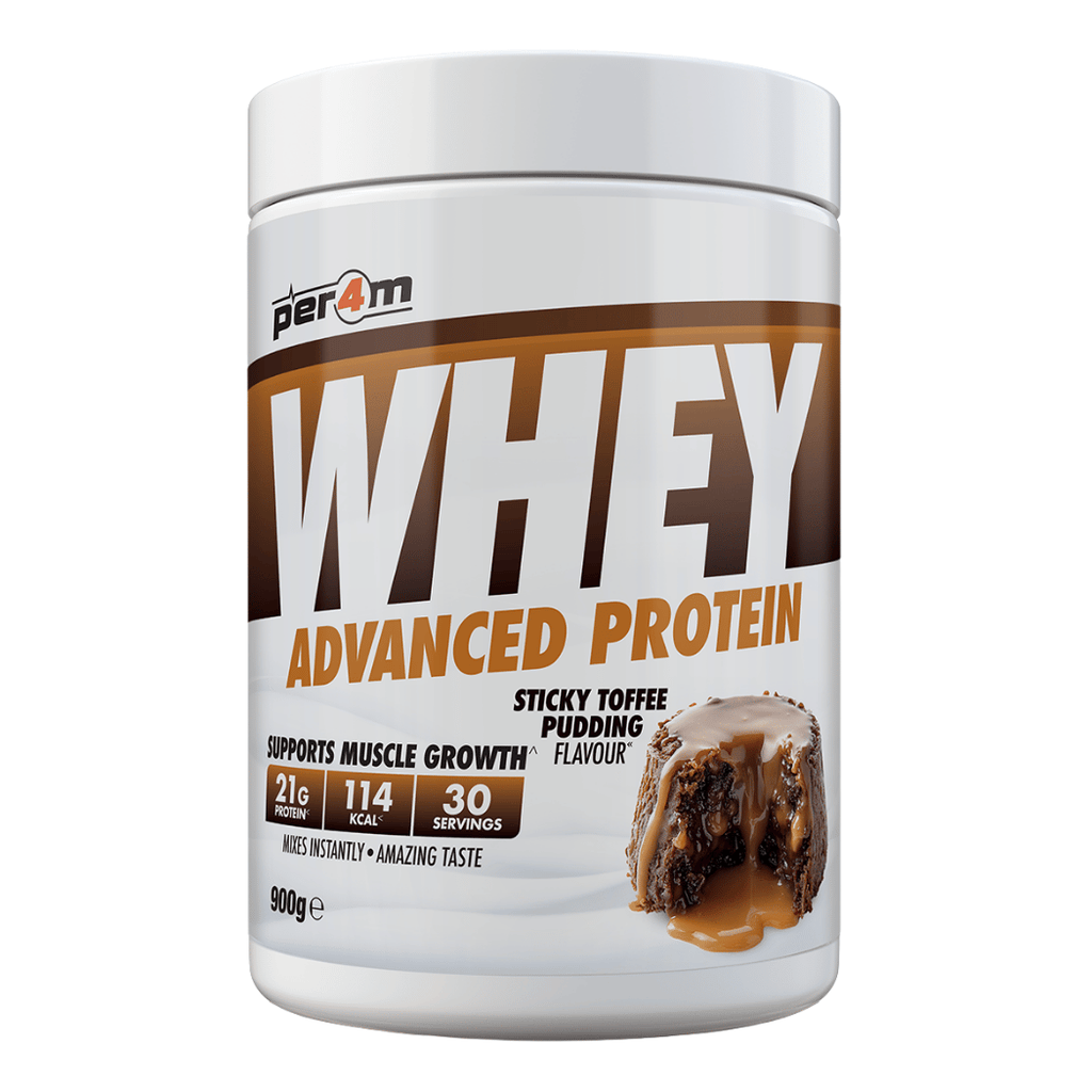 PER4M 900g Whey Sticky Toffee Pudding Protein Powder (30 Servings)