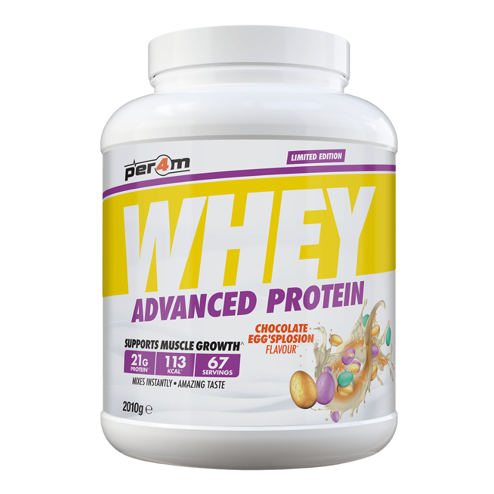 PER4M Chocolate Eggsploshion Easter Whey Protein Powder 2.01kg Tub