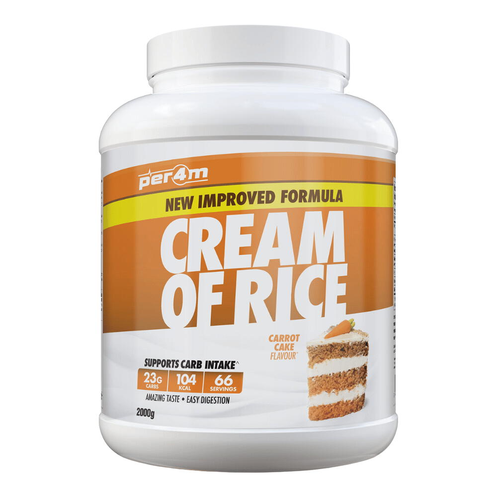 PER4M Cream of Rice - 2kg Tub - Carrot Cake