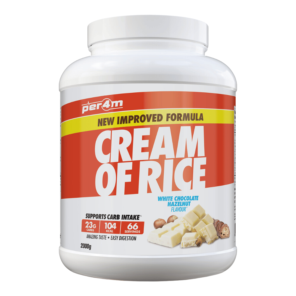 PER4M Cream of Rice - 2kg Tub - White Chocolate Hazelnut