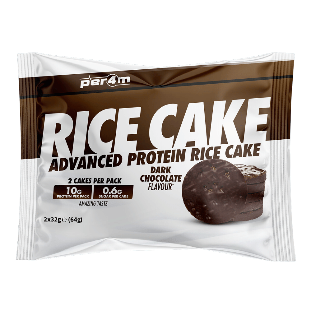 PER4M Dark Chocolate Protein Rice Cakes - 2x32g Pack