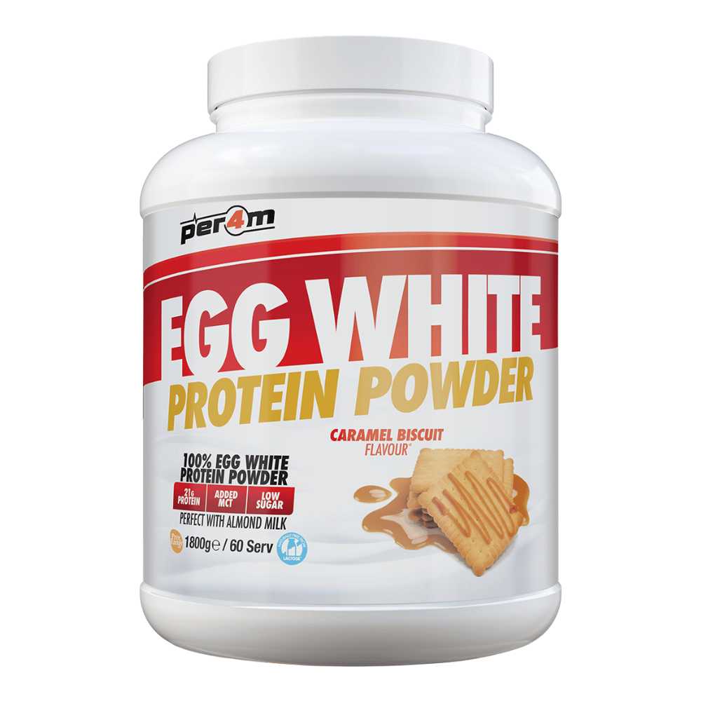 PER4M Caramel Biscuit Egg White Protein Powder 1.8kg (60 Servings)