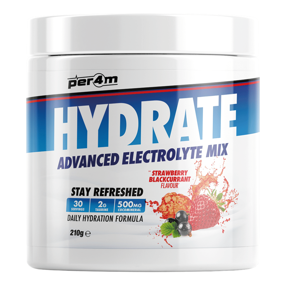 Strawberry and Blackcurrant PER4M Hydrate Electrolye Mix - 210g Tubs